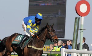 Auroras Encore率先過終點輕勝。完全不覺得是低班馬 Source: Racing Post