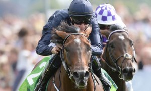 「宣戰」重臨中距離，發揮得宜贏出賽事。 Source: John Giles/Press Association