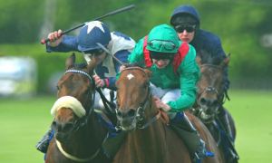 Ebanoran is first past the post at Leopardtown from Fascinating Rock and Geoffrey Chaucer