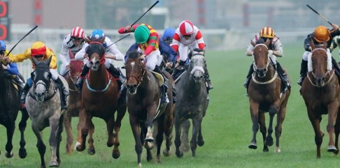 「步步友」以為勝出，但「滿樂時」最後反擊，從而反敗為勝。「步步友」失去亞軍。 Source: Kenneth Chan/SCMP