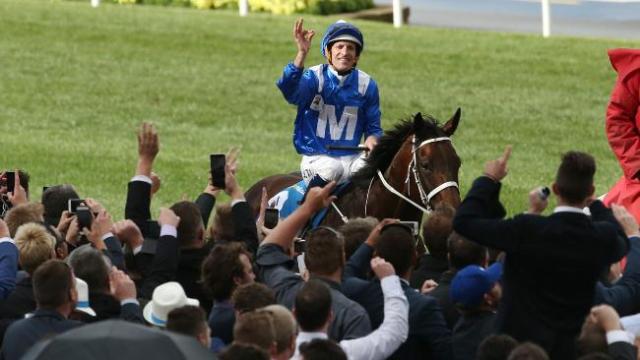 「雲絲仙子」以八個馬位大勝，再一次創下賽事紀錄。 Source: Colleen Petch/News Corp Australia