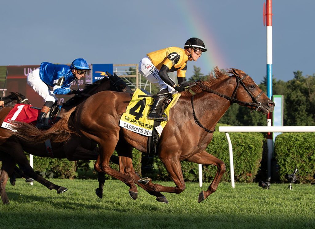 沙拉托加打吡，Carson’s Run發揮出兩歲馬贏一級賽水準